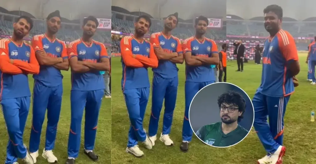 IND vs PAK [WATCH]: Arshdeep Singh, Harshit Rana troll Abrar Ahmed with ‘head tilt’ gesture after Asia Cup 2025 win