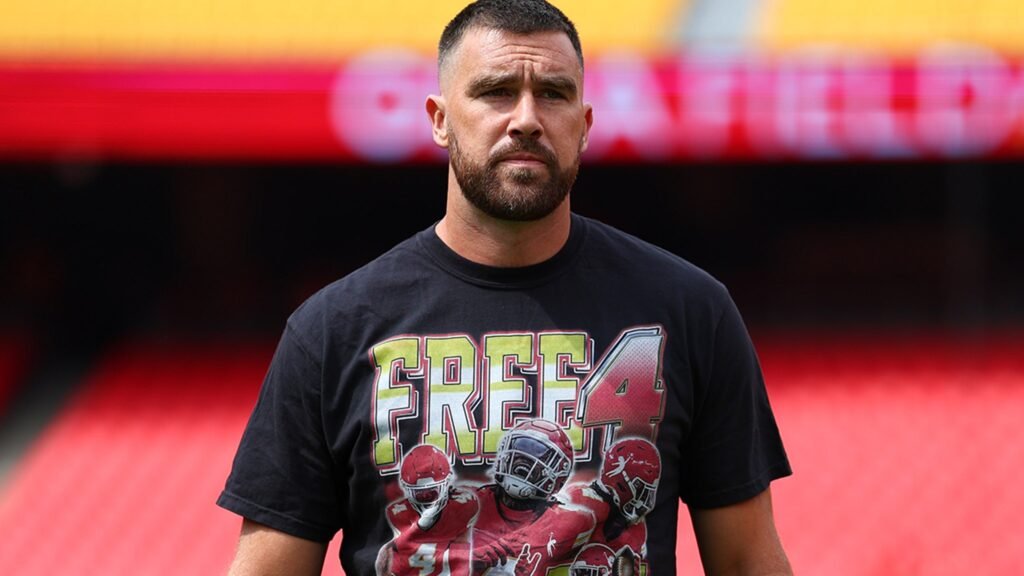 Travis Kelce Ripped By Rashee Rice Crash Victim’s Lawyer Over ‘Free 4’ Shirt Travis Kelce Ripped By Rashee Rice Crash Victim's Lawyer Over 'Free 4' Shirt