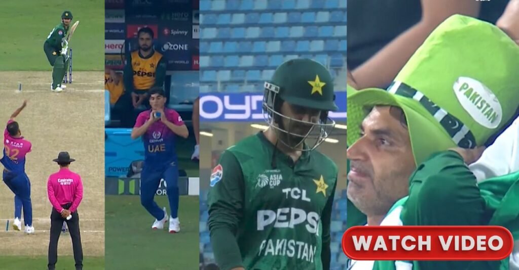 WATCH: Saim Ayub’s struggles continue as he bags third straight duck in Asia Cup 2025 during PAK vs UAE clash