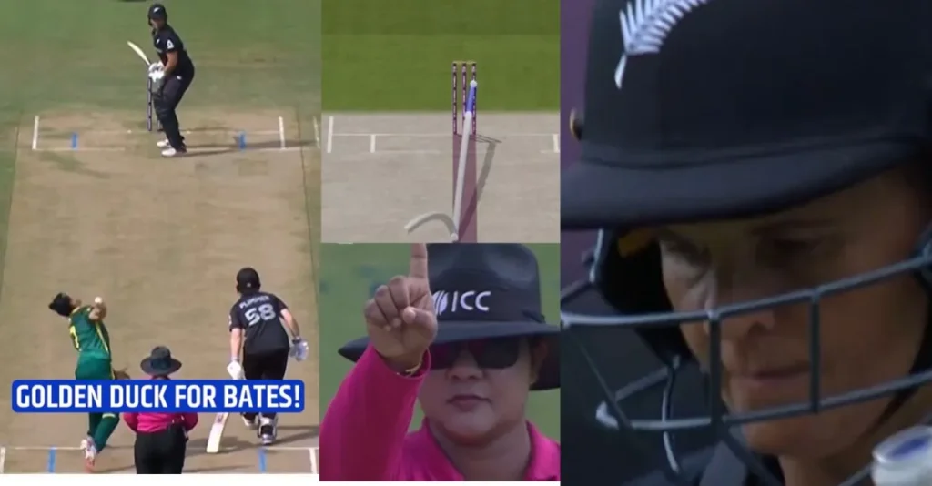 CWC 2025 [WATCH]: Marizanne Kapp’s in-seaming delivery removes Suzie Bates for a golden duck during NZ-W vs SA-W clash