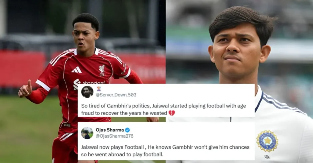 Fans can’t stop laughing after spotting Yashasvi Jaiswal’s lookalike in Liverpool’s Josh Sonni-Lambie