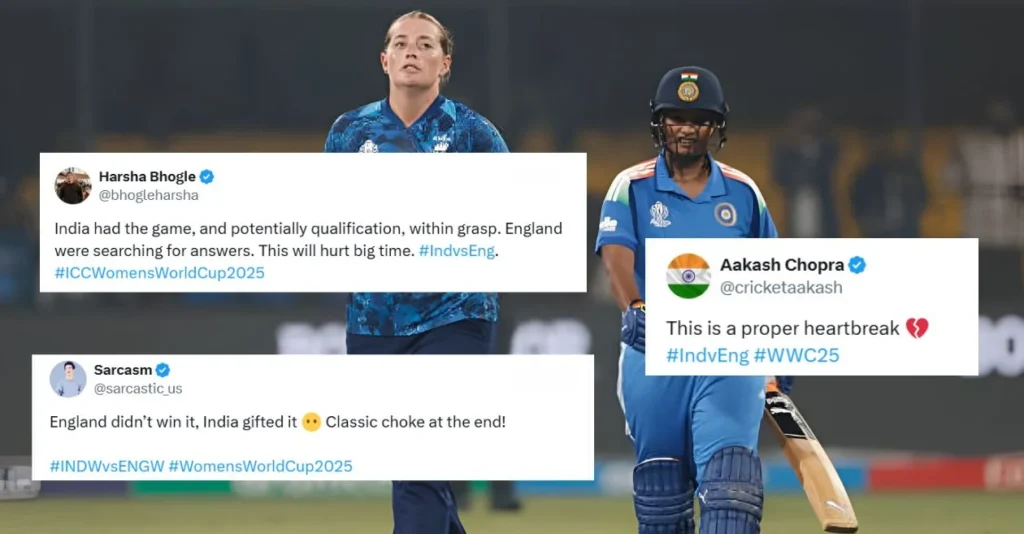 Fans left boiling after India slump to third straight Women’s World Cup 2025 defeat after nail-biting loss to England