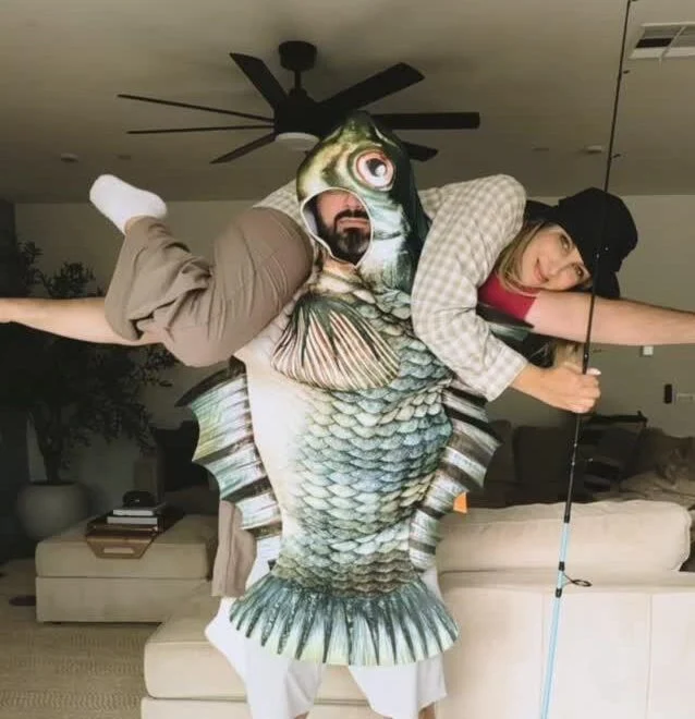 Gina Kirschenheiter And Travis Mullen Share Hilarious Halloween Fishing Costume Video Gina Kirschenheiter And Travis Mullen Share Hilarious Halloween Fishing Costume Video