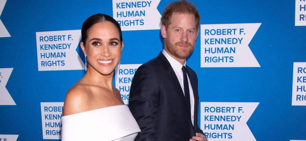 Meghan Markle Coordinates With Prince Harry On The Red Carpet