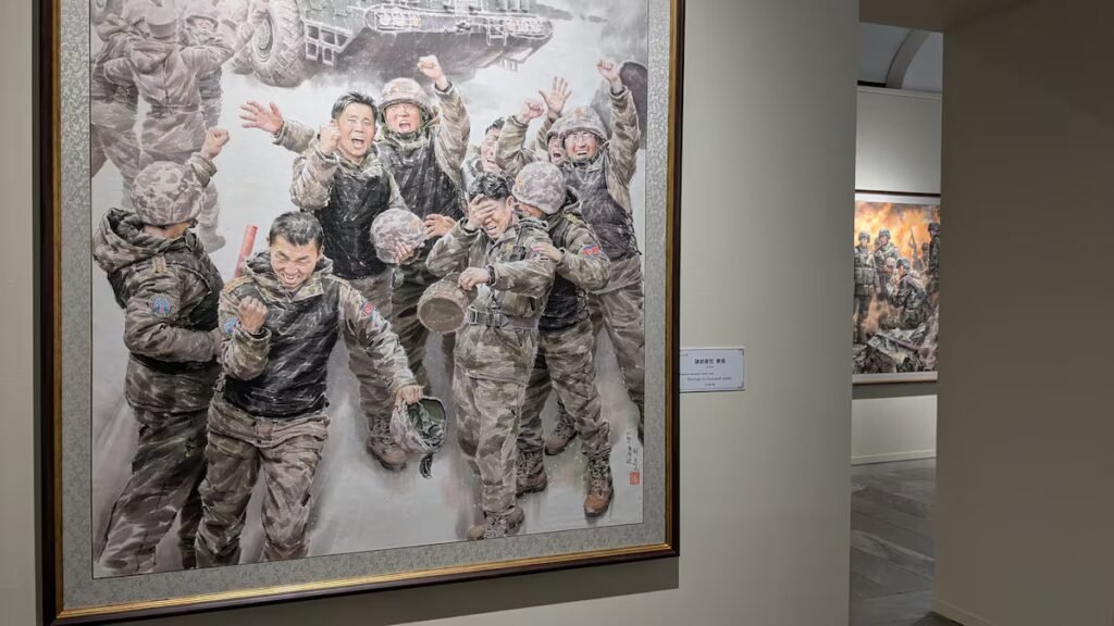 Smiling workers and victorious soldiers: North Korean propaganda reaches Moscow | International