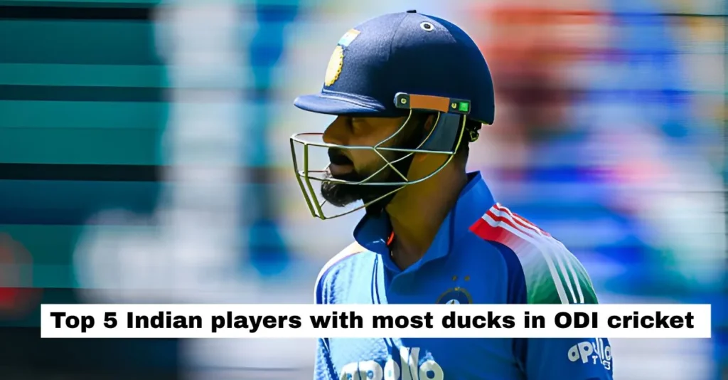 Top 5 Indian players with most ducks in ODI cricket ft. Virat Kohli