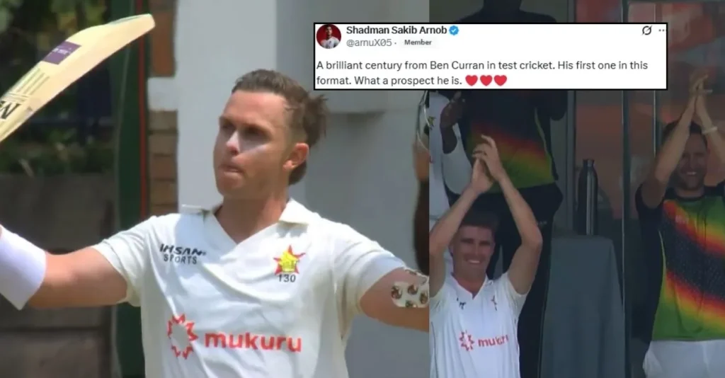 ZIM vs AFG: Fans erupt as Ben Curran lights up Harare with maiden Test century ZIM vs AFG: Fans erupt as Ben Curran lights up Harare with maiden Test century