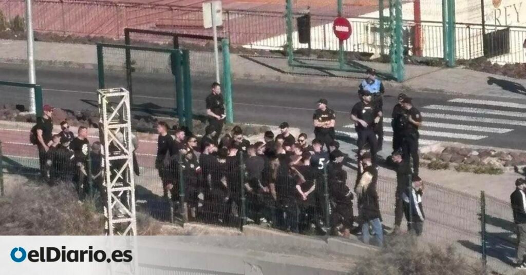 los ultras de Brigadas Alcalaínas provocan disturbios en Gran Canaria