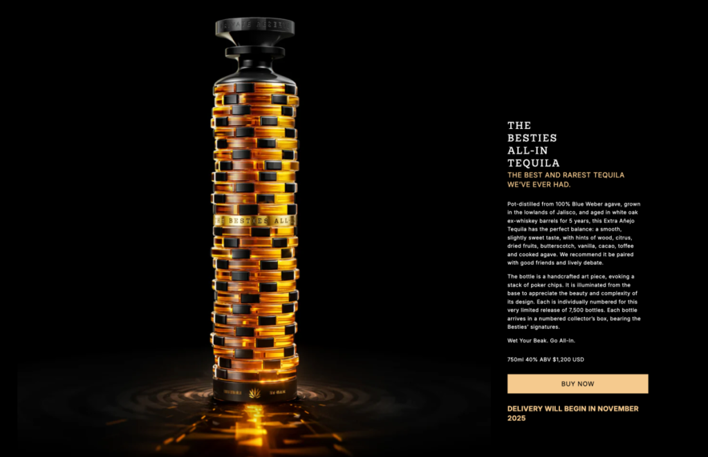 After 5 months, the $1,200 bottles of Besties All-In tequila are finally starting to ship After 5 months, the $1,200 bottles of Besties All-In tequila are finally starting to ship