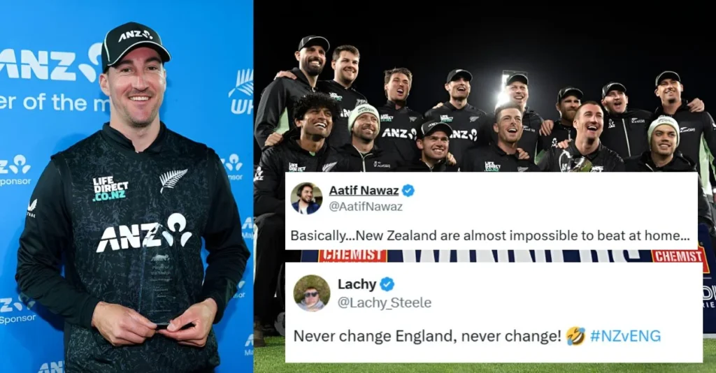 Fans erupt after Blair Tickner turns the tide in Wellington ODI as New Zealand complete 3-0 whitewash over England Fans erupt after Blair Tickner turns the tide in Wellington ODI as New Zealand complete 3-0 whitewash over England