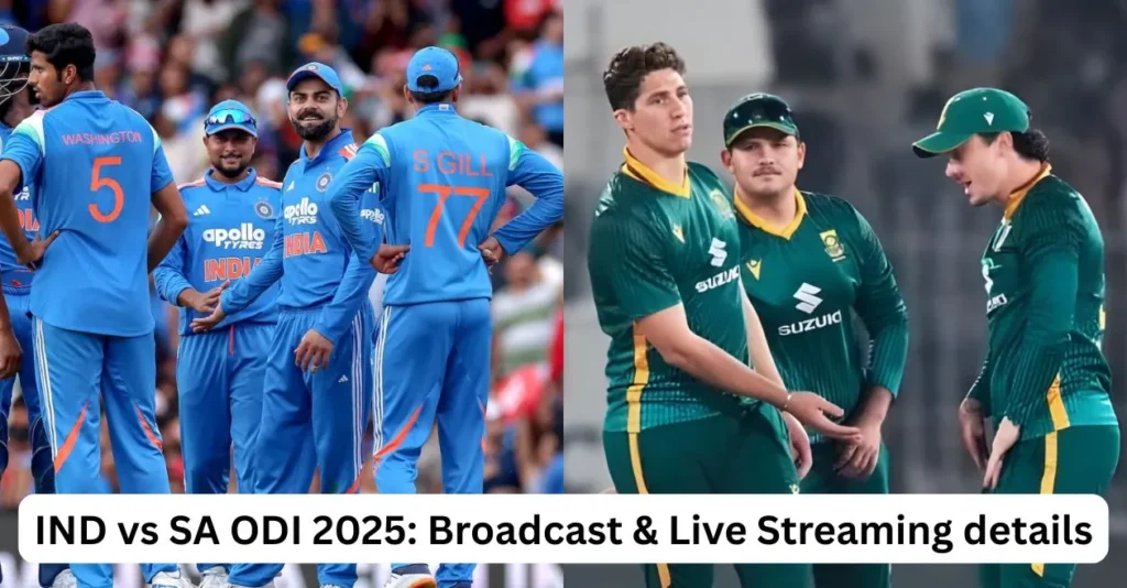 IND vs SA ODI 2025: Broadcast, Live Streaming details – When & where to watch in India, USA, South Africa, UK, other countries