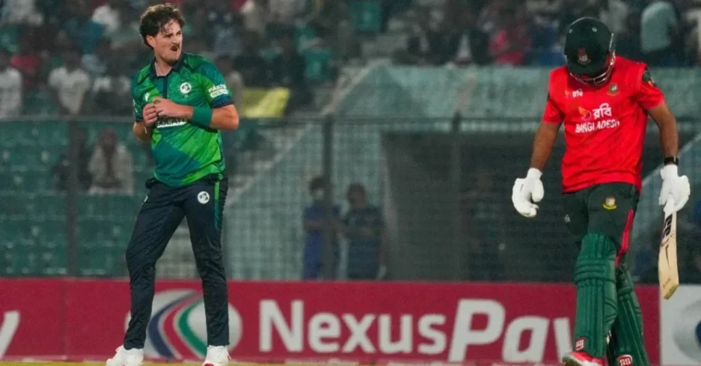 Matthew Humphreys’ four-wicket haul powers Ireland to a dominant win over Bangladesh in the T20I opener