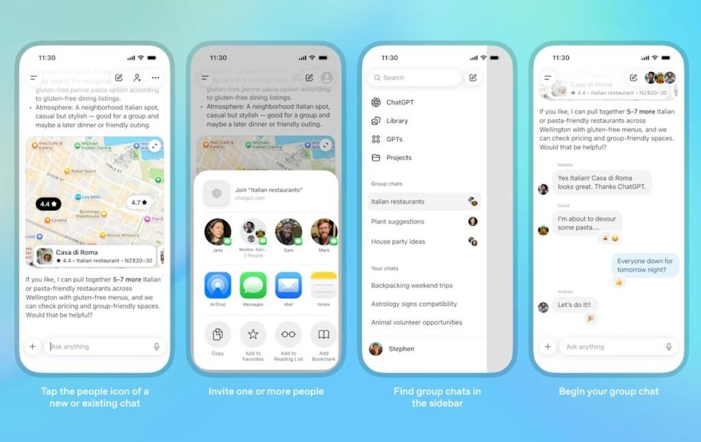 OpenAI is piloting group conversations in ChatGPT OpenAI is piloting group conversations in ChatGPT
