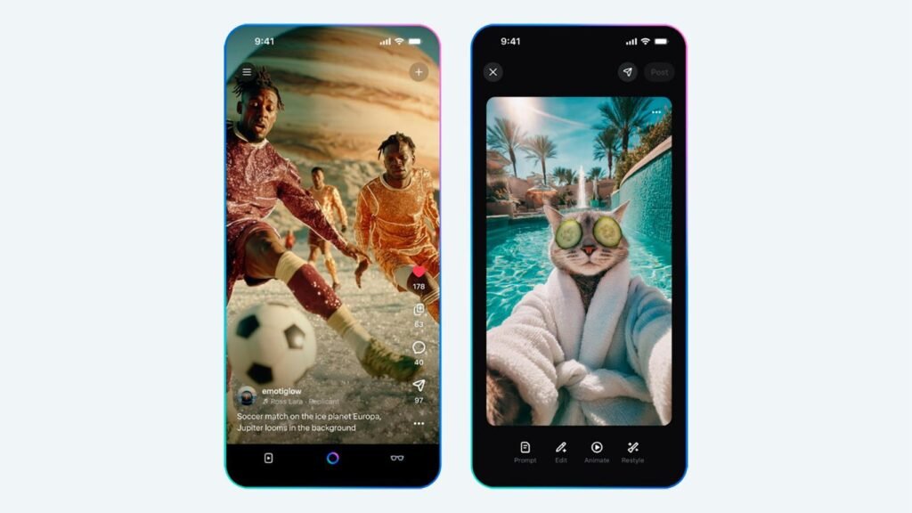 así es el feed de vídeos generados con IA que quiere competir contra Sora de OpenAI