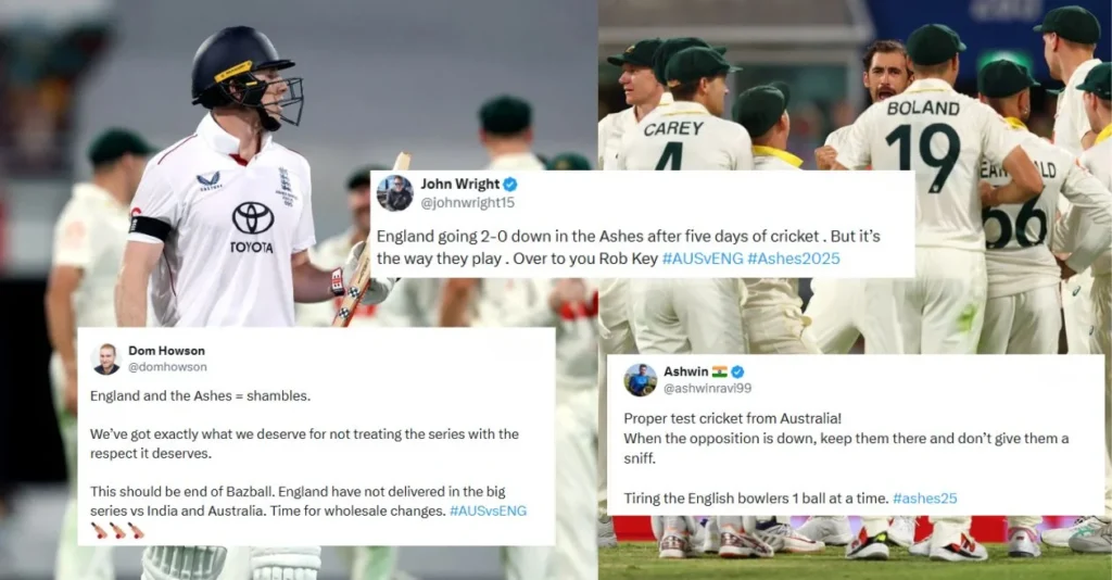 Ashes 2025–26: Fans react as England stare at defeat after Australia dominate Day 3 in pink-ball Test at the Gabba Ashes 2025–26: Fans react as England stare at defeat after Australia dominate Day 3 in pink-ball Test at the Gabba