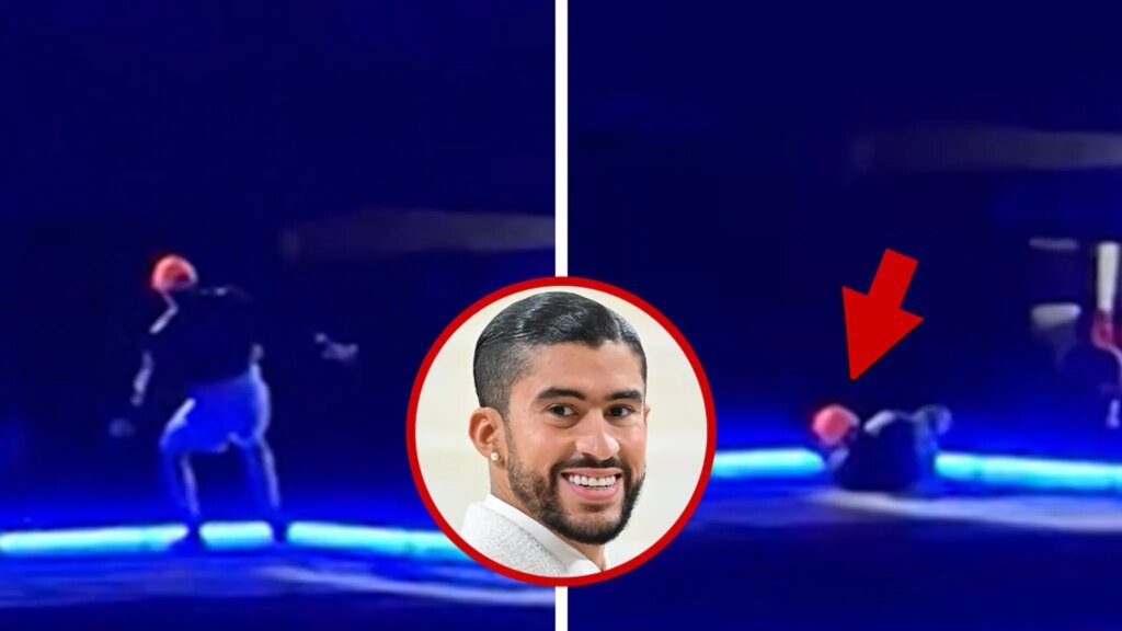 Bad Bunny Slips and Falls During Concert in Mexico City