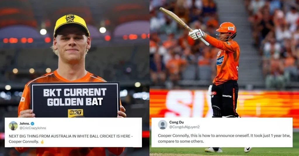 Fans go gaga as Cooper Connolly’s explosive innings fires Perth Scorchers to thrilling win over Sydney Sixers in BBL 15 Fans go gaga as Cooper Connolly’s explosive innings fires Perth Scorchers to thrilling win over Sydney Sixers in BBL 15