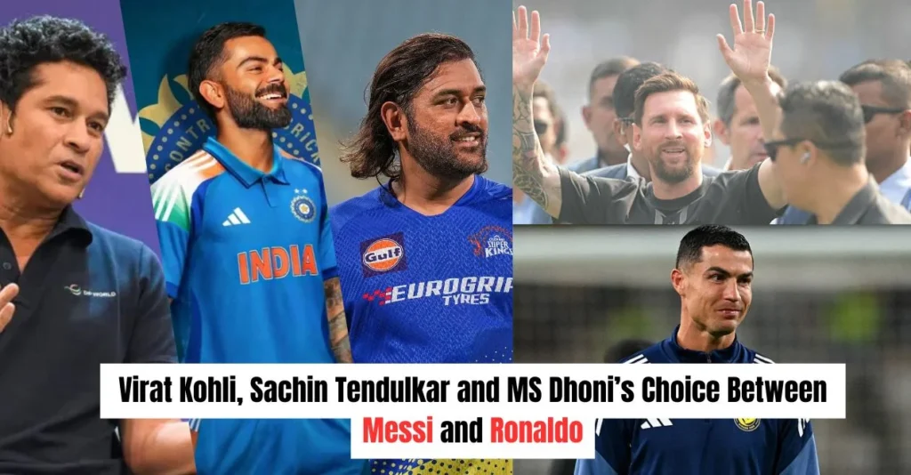GOAT India tour 2025: When Virat Kohli, Sachin Tendulkar and MS Dhoni picked between Lionel Messi and Cristiano Ronaldo GOAT India tour 2025: When Virat Kohli, Sachin Tendulkar and MS Dhoni picked between Lionel Messi and Cristiano Ronaldo