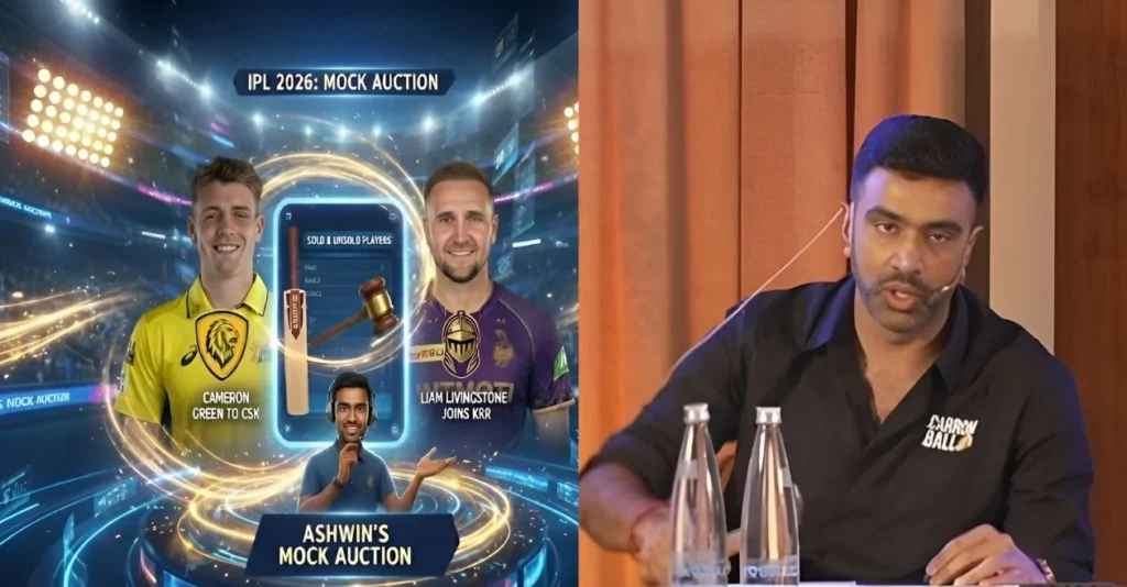 IPL 2026: Cameron Green to CSK, Liam Livingstone joins KKR – Full list of sold and unsold players in Ravichandran Ashwin’s mock auction IPL 2026: Cameron Green to CSK, Liam Livingstone joins KKR – Full list of sold and unsold players in Ravichandran Ashwin’s mock auction