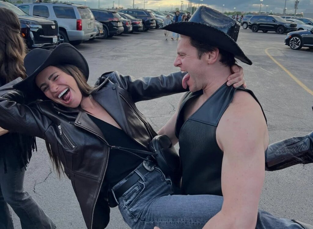 Lea Michele Celebrates Two Decades of Friendship With Jonathan Groff