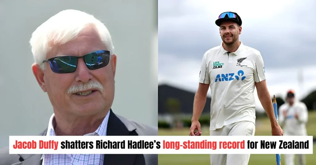 RCB’s new recruit Jacob Duffy breaks Sir Richard Hadlee’s all-time record for New Zealand in 3rd Test vs West Indies