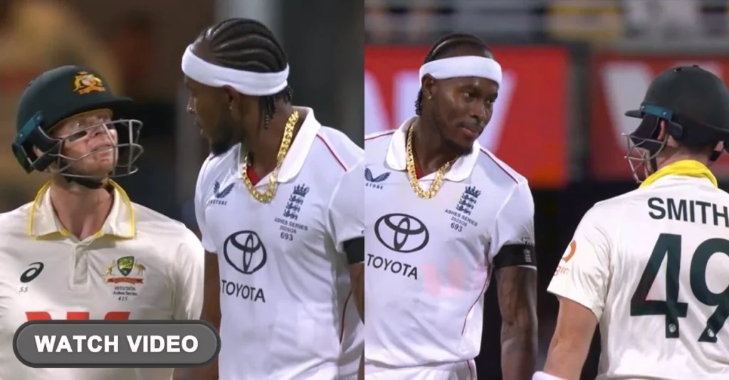 WATCH: Jofra Archer and Steve Smith get involved in heated exchange on Day 4 of the pink-ball Test WATCH: Jofra Archer and Steve Smith get involved in heated exchange on Day 4 of the pink-ball Test