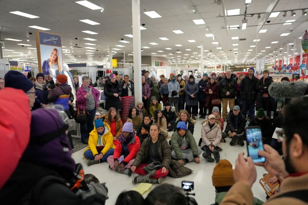 Anti-ICE protesters in Minnesota target Target