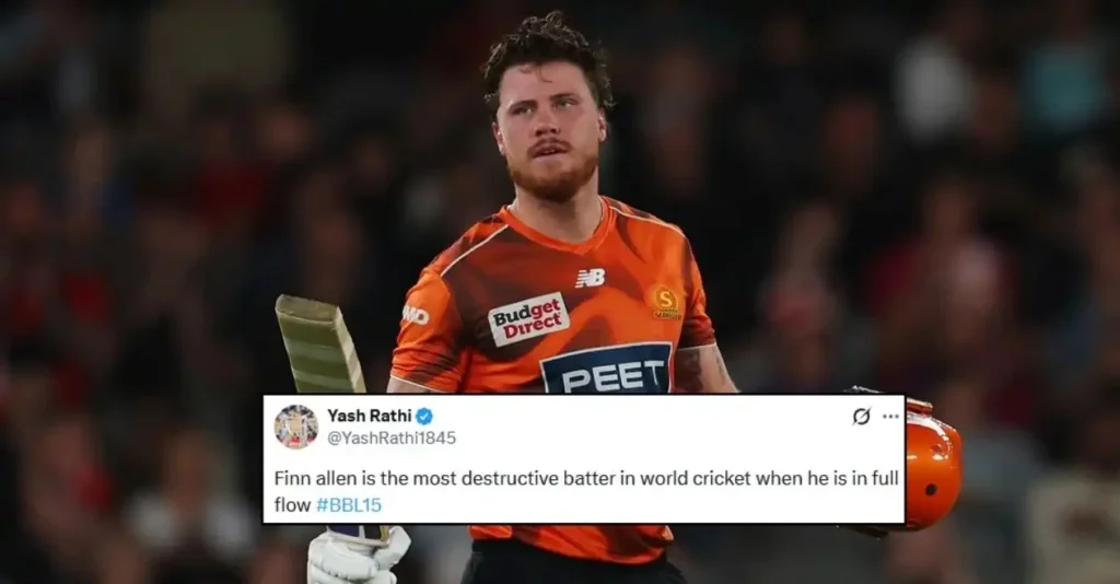 Fans erupt as Finn Allen lights up Docklands Stadium with sizzling century in BBL|15