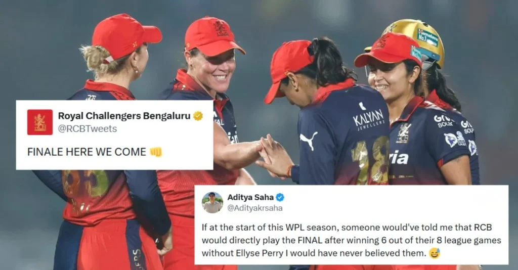 Fans go gaga as clinical RCB storm into WPL 2026 final with eight-wicket win over UP Warriorz