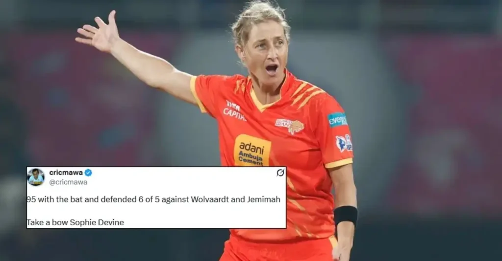 Fans go wild as Sophie Devine’s all-round show powers Gujarat Giants to thrilling win over Delhi Capitals in WPL 2026