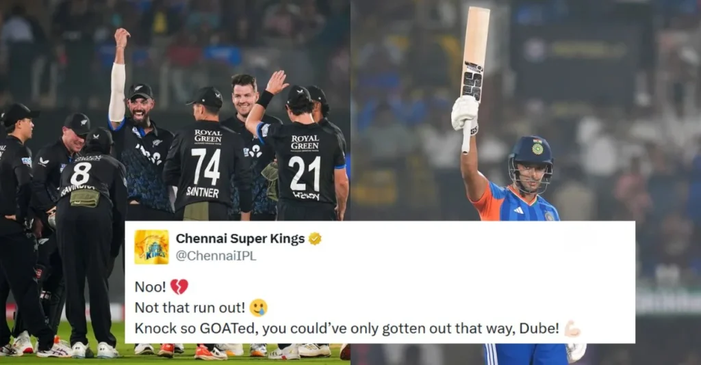 Fans react after Shivam Dube’s brave knock falls short as New Zealand ends losing streak with 50-run win over India in 4th T20I
