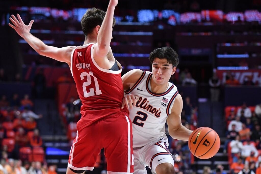 No. 9 Illinois visits No. 5 Nebraska for high-stakes rematch