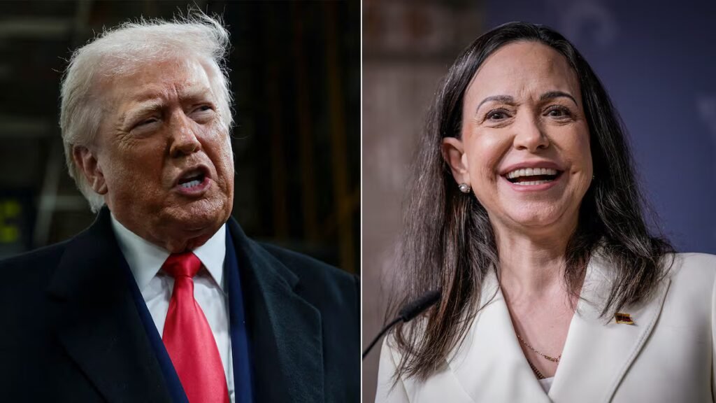 Trump meets with María Corina Machado just hours after praising Delcy Rodríguez | U.S.