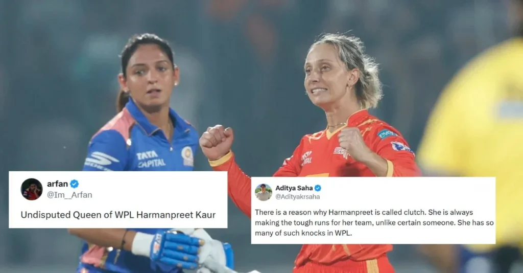 WPL 2026: Fans react after Harmanpreet Kaur’s brave knock in vain as Gujarat Giants ends losing streak vs MI to seal playoff spot