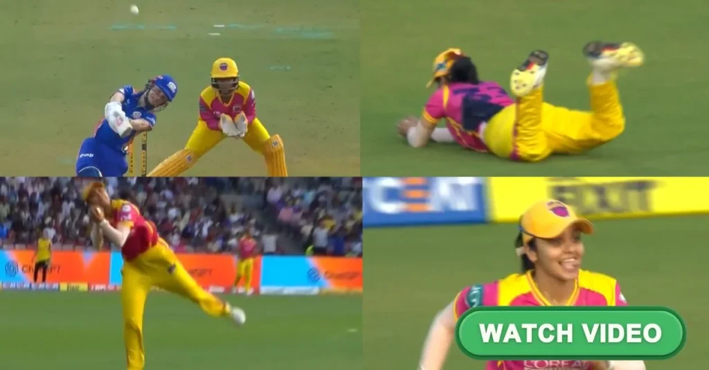 WPL 2026 [WATCH]: Harleen Deol produces a ‘magic moment’ with a stunning catch to remove Nicola Carey during UPW vs MI game