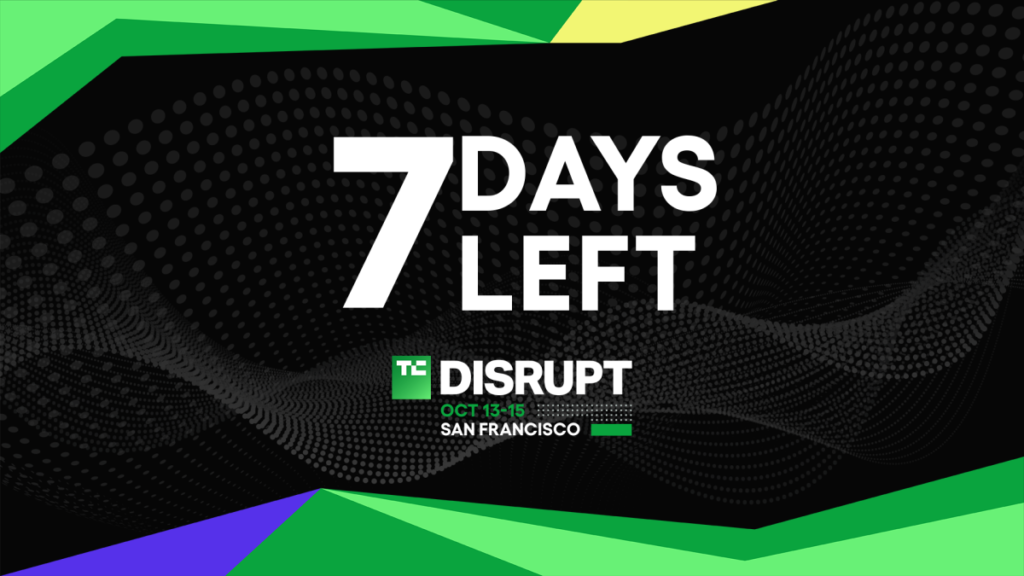 7 days until ticket prices rise for Disrupt 2026