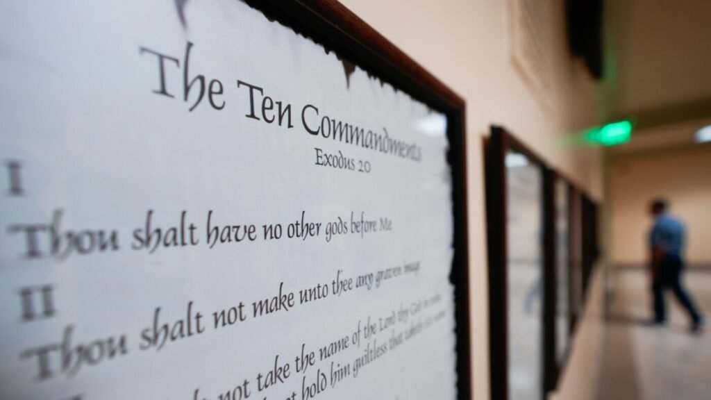 Court clears way for Louisiana law requiring Ten Commandments in classrooms to take effect : NPR Court clears way for Louisiana law requiring Ten Commandments in classrooms to take effect : NPR