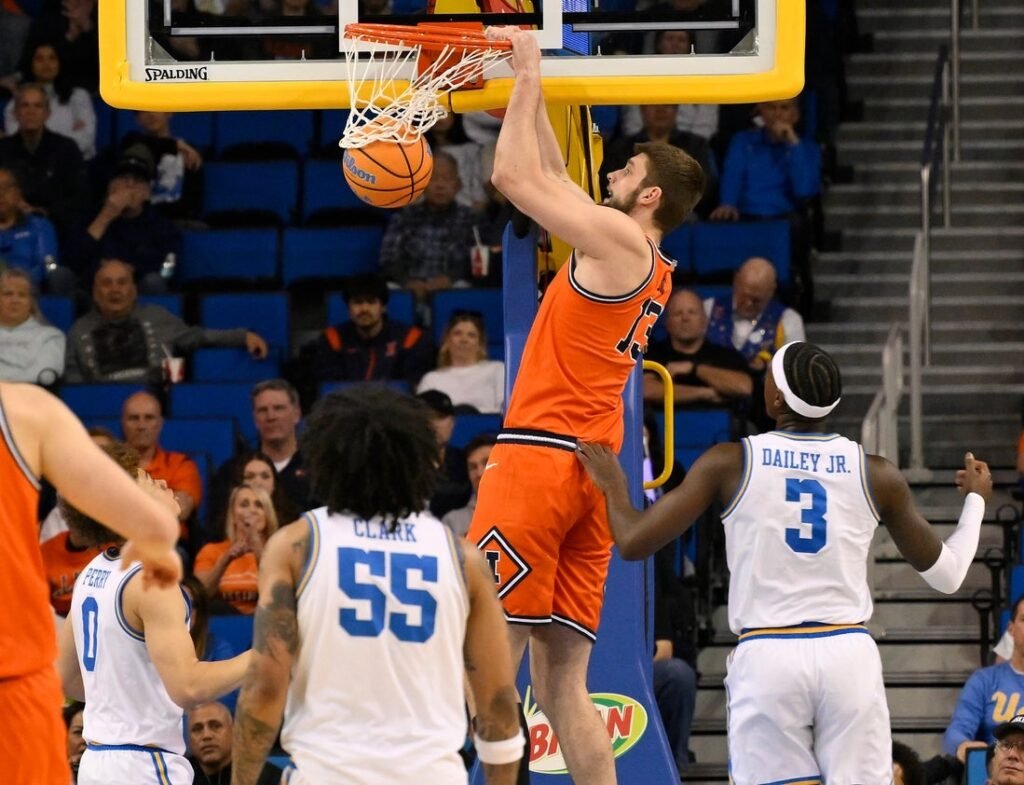 Donovan Dent goes end to end as UCLA tops No. 10 Illinois at OT buzzer