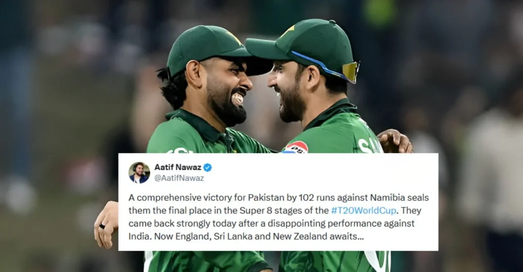 Fans erupt as Sahibzada Farhan and Shadab Khan power Pakistan into T20 World Cup 2026 Super 8 stage with ruthless win over Namibia Fans erupt as Sahibzada Farhan and Shadab Khan power Pakistan into T20 World Cup 2026 Super 8 stage with ruthless win over Namibia