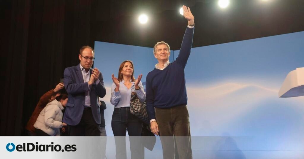Feijóo abre la campaña del PP sin Mañueco y presenta a Castilla y León como "referente de gestión" frente a Sánchez