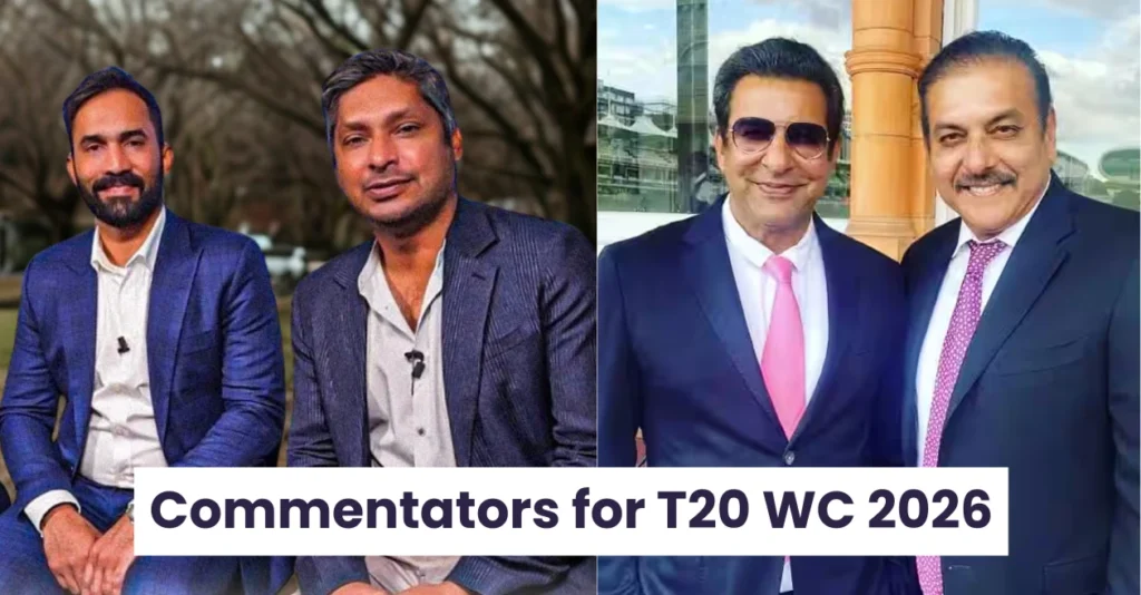 From Dinesh Karthik to Wasim Akram: Full list for commentators for the ICC Men’s T20 World Cup 2026 From Dinesh Karthik to Wasim Akram: Full list for commentators for the ICC Men’s T20 World Cup 2026