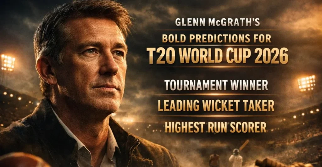 From winner to leading wicket scorer: Glenn McGrath’s bold set of predictions for the T20 World Cup 2026 From winner to leading wicket scorer: Glenn McGrath’s bold set of predictions for the T20 World Cup 2026
