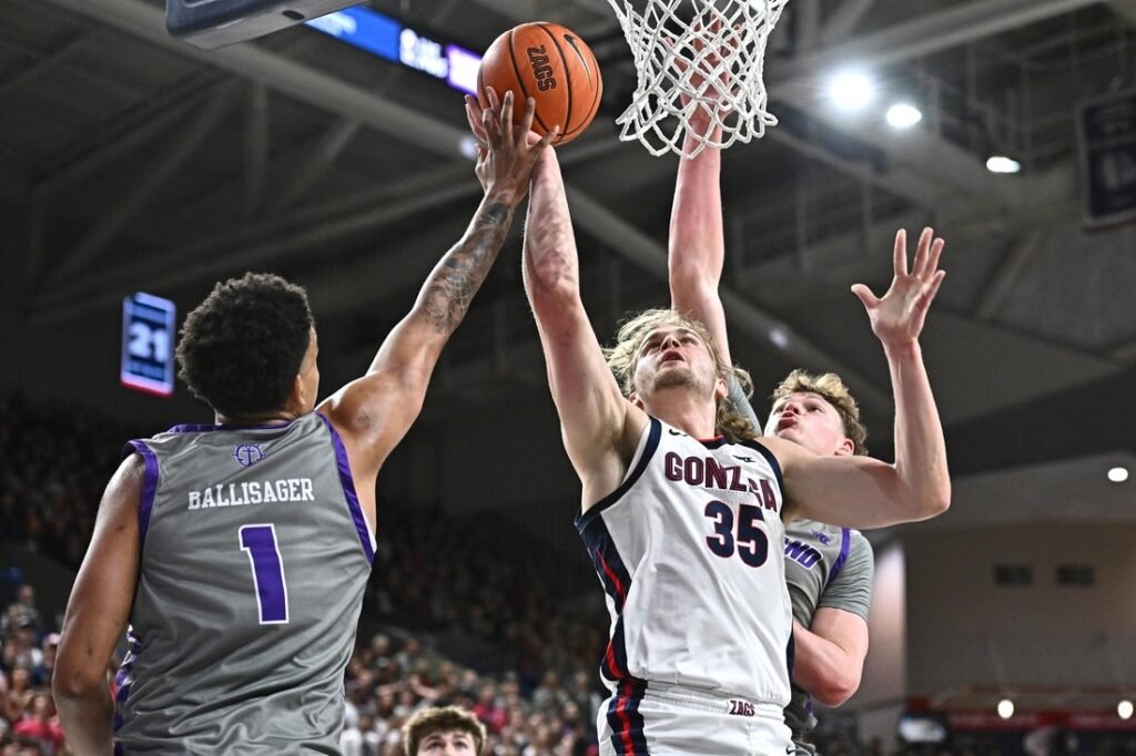 No. 9 Gonzaga avenges loss to Portland, grabs share of WCC title