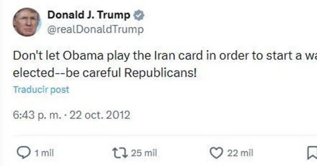 No permitáis que Obama juegue la carta de Irán y empiece una guerra para ser elegido No permitáis que Obama juegue la carta de Irán y empiece una guerra para ser elegido