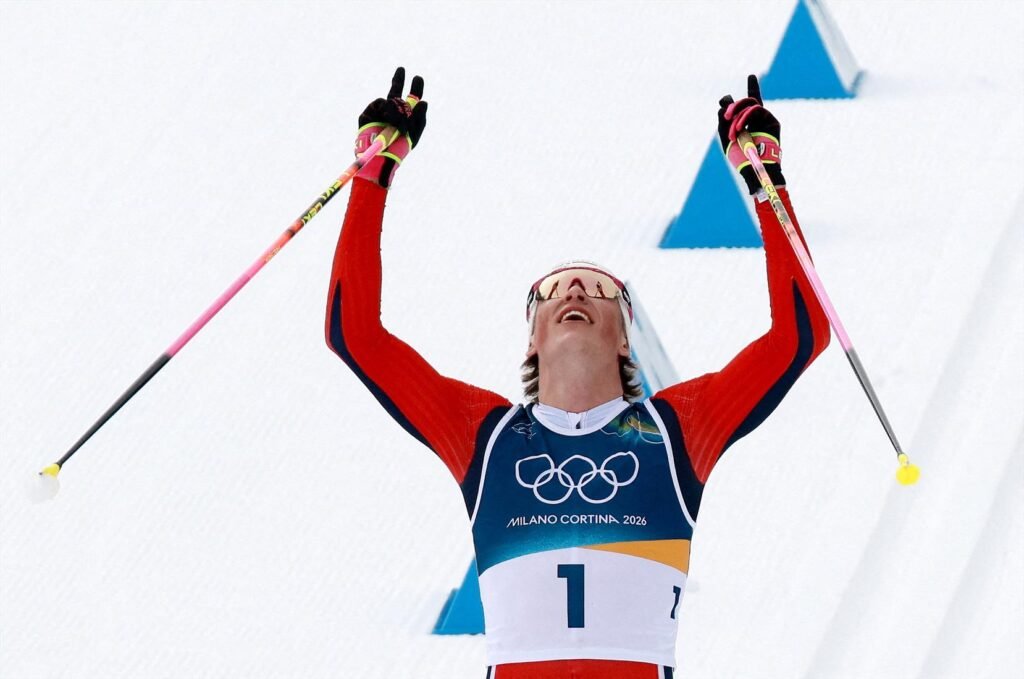 Norway's Johannes Klaebo wins 6th gold at Olympics, breaks Eric Heiden mark