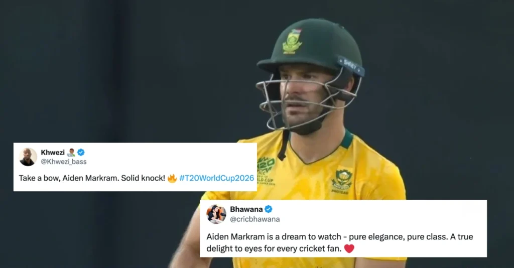 SA vs WI: Fans go berserk as Aiden Markram takes South Africa into the semifinals of T20 World Cup 2026 SA vs WI: Fans go berserk as Aiden Markram takes South Africa into the semifinals of T20 World Cup 2026