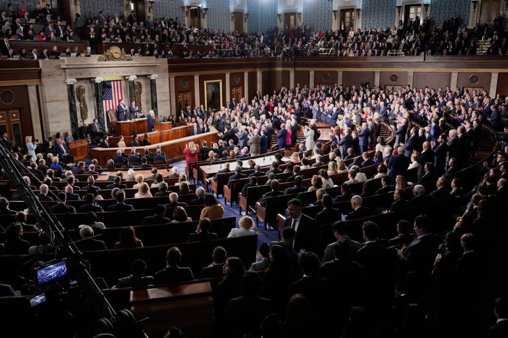 To sit or stand: Trump’s challenge to Democrats a key moment in State of the Union address To sit or stand: Trump's challenge to Democrats a key moment in State of the Union address