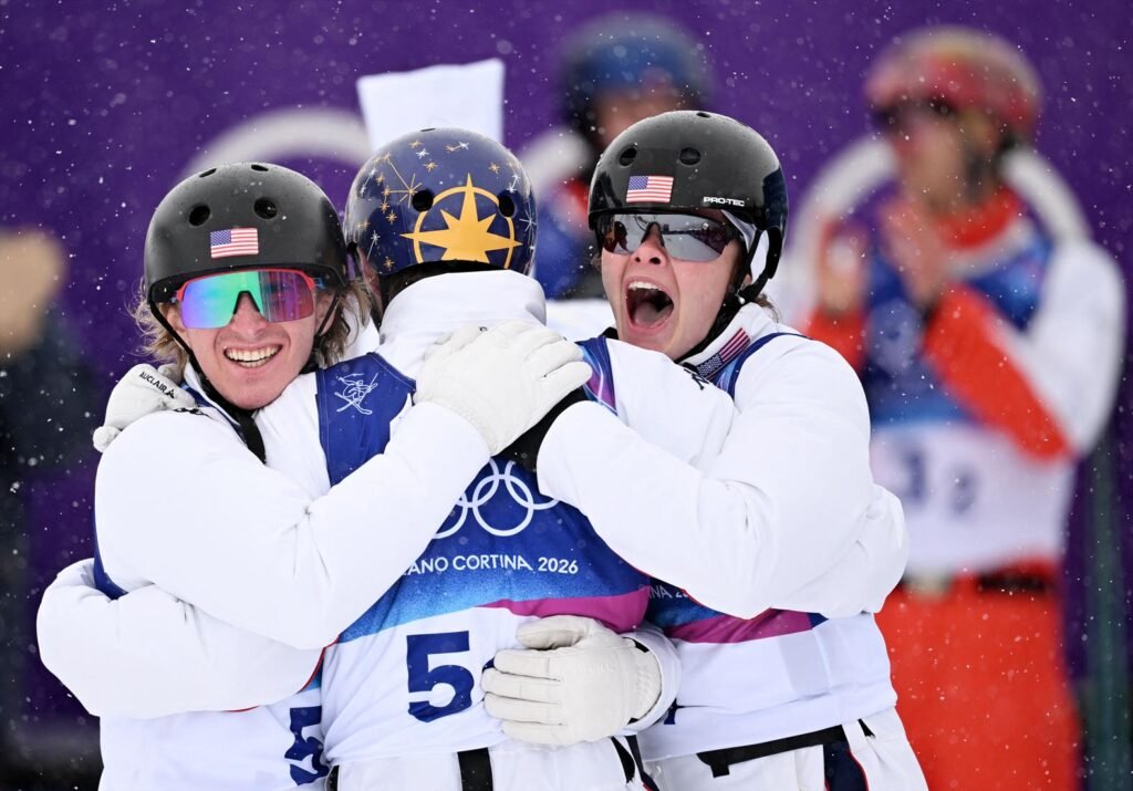 US successfully defends mixed team aerials gold medal US successfully defends mixed team aerials gold medal