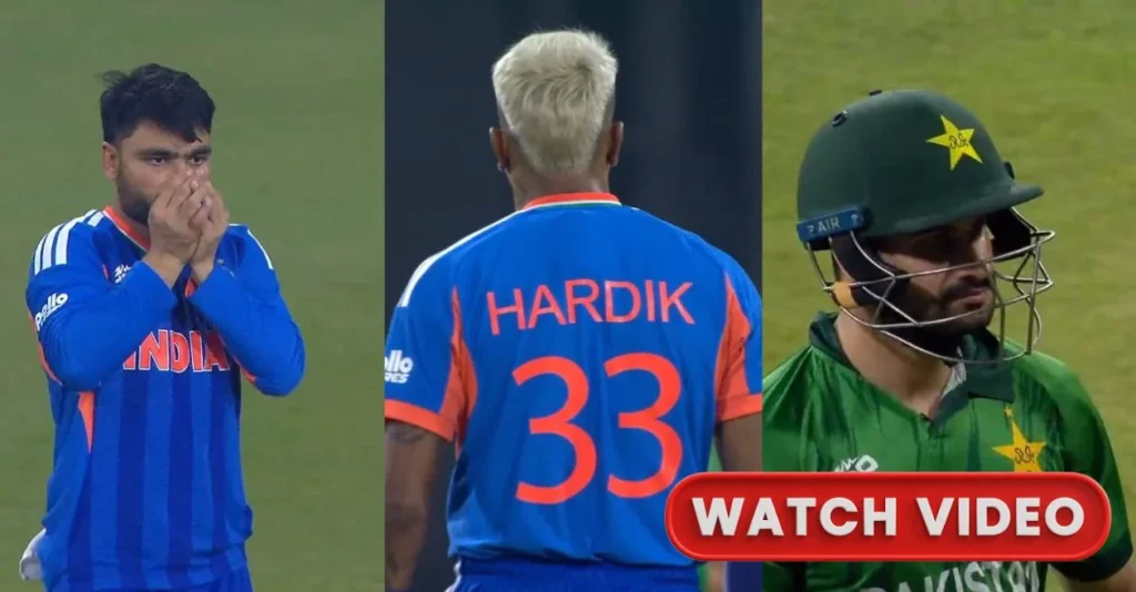 WATCH: Hardik Pandya’s early blow rocks Pakistan as Sahibzada Farhan falls for duck during IND vs PAK T20 World Cup 2026 clash