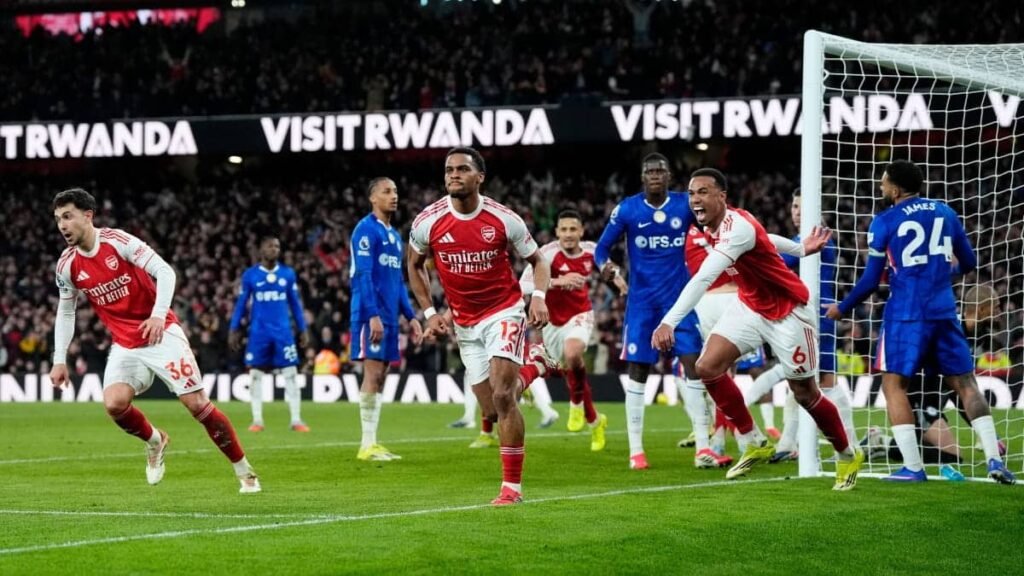 Arsenal 2-1 Chelsea: Report, result and goals as Gunners climb five points clear
